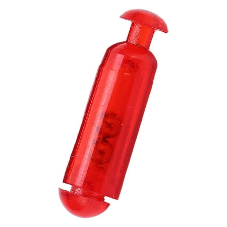 BIMZUC 50 Pcs 15mm Durable Rattles Shake Fishing Lure Bait Insert Tube Rattles for Soft Fish Red (0.6 inches / 15.2 mm)
