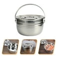 thumbnail image 3 of SHISUYAN 1pc Thicken Camping Stew Pot Non-stick Pot Home Kitchen High Capacity Cookware, 3 of 8