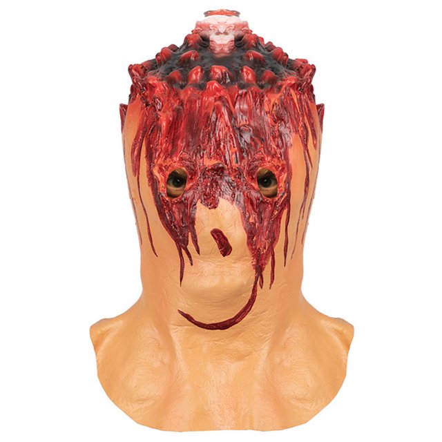 Disfraz de látex para cosplay de Halloween de Mask Horror Spoof, talla única