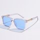 thumbnail image 1 of Gafas de sol de estilo cuadrado para mujer, lentes de sol femeninas, a la moda, con degradado, Anti-UV400, marca de lujo, 1 of 5