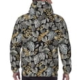 thumbnail image 7 of Honeii Rose Flowers Pattern Mens Hoodies Men's Loose Sleeve Sweatshirt,Pullover Hooded Sweatshirt for Men,Essentials Hoodie-Large, 7 of 7