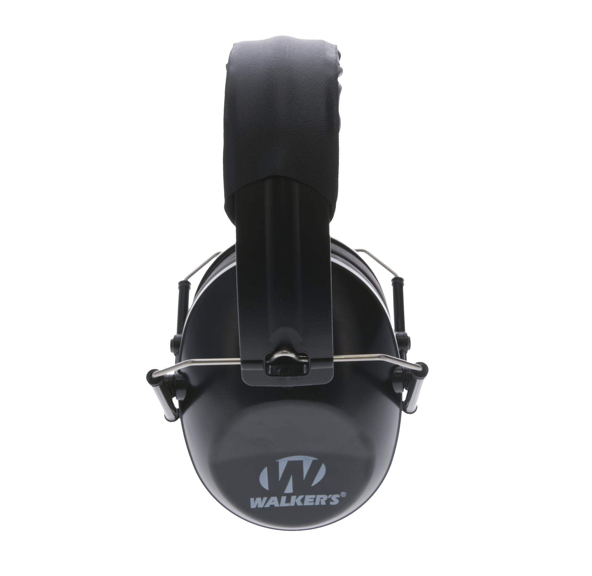 Walker's Low Profile Folding Passive Muff Earmuff 22 dB Noise Reduction,  Black - Walmart.com