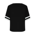thumbnail image 6 of ZOYOEN Girls Oversized T Shirts- Fashion Short Sleeve Casual Soft Color Block Kids Summer Tops Tees Black Size 4-14, 6 of 7
