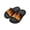Burning Flame, variant on Slip On 3D Print Wolf Flame Open Toe Kids Sandals Easy to Clean Quick-Drying Slippers for Living Room Comfort, Orange