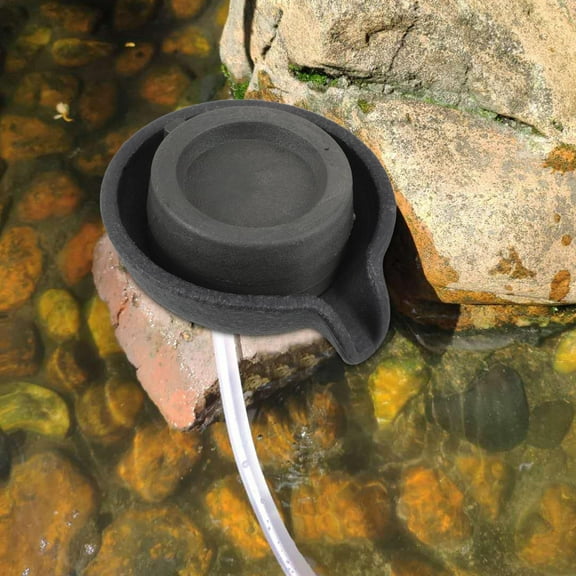 OULII Indoor Use Water Mill Water Fountain Compact Grey Plastic Indoor Decor 1Set