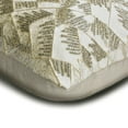thumbnail image 2 of Euro Pillow Shams, Decorative Ivory & Silver 26"x26" (65x65 cm) Euro Pillow Covers, Silk Beaded & Mosaic Euro Pillows For Sofa, Abstract Pattern Modern Style - Intarsia, 2 of 3