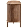 thumbnail image 3 of Modway high TV Stand Curved Edges Credenza Sideboard MDF Walnut, 3 of 10