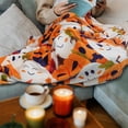 thumbnail image 4 of Halloween Throw Blanket, Cute Pumpkin Ghost Blanket for Bedroom and Living Room Decor, for Women, Men, Adults, Friends, Teachers, Cowokers, 4 of 6