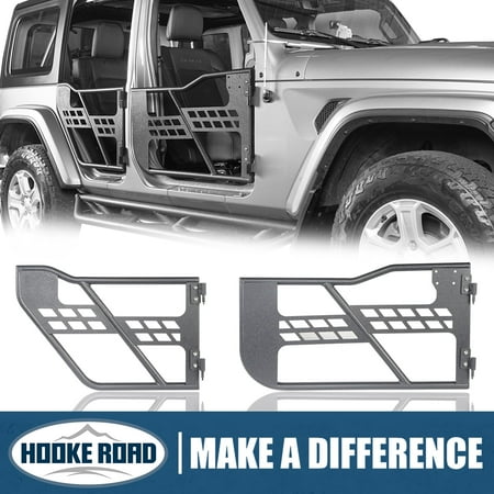 Hooke Road Off-Road Half Tube Door Tubular Fit 2018-2025 Jeep Wrangler JL 4-Door