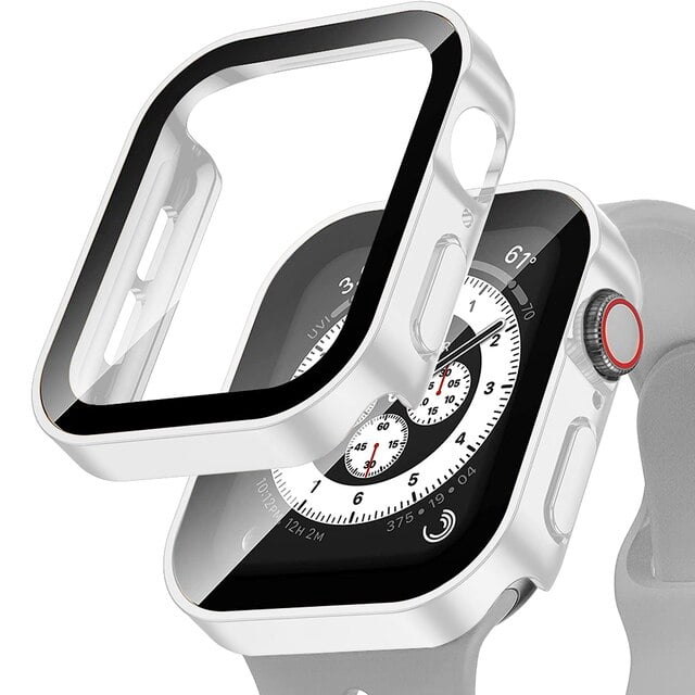 Protector de pantalla templado para Apple Watch, cristal y cubierta para funda de Apple Watch 7, 8, 45mm, 41mm, Ultra 49mm, 44mm, 40mm, serie iWatch se 6, 5, 4