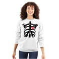 thumbnail image 3 of Skeleton Rib Cage Cute Set His Hers Women Crewneck Sweatshirt Brisco Brands X, 3 of 7