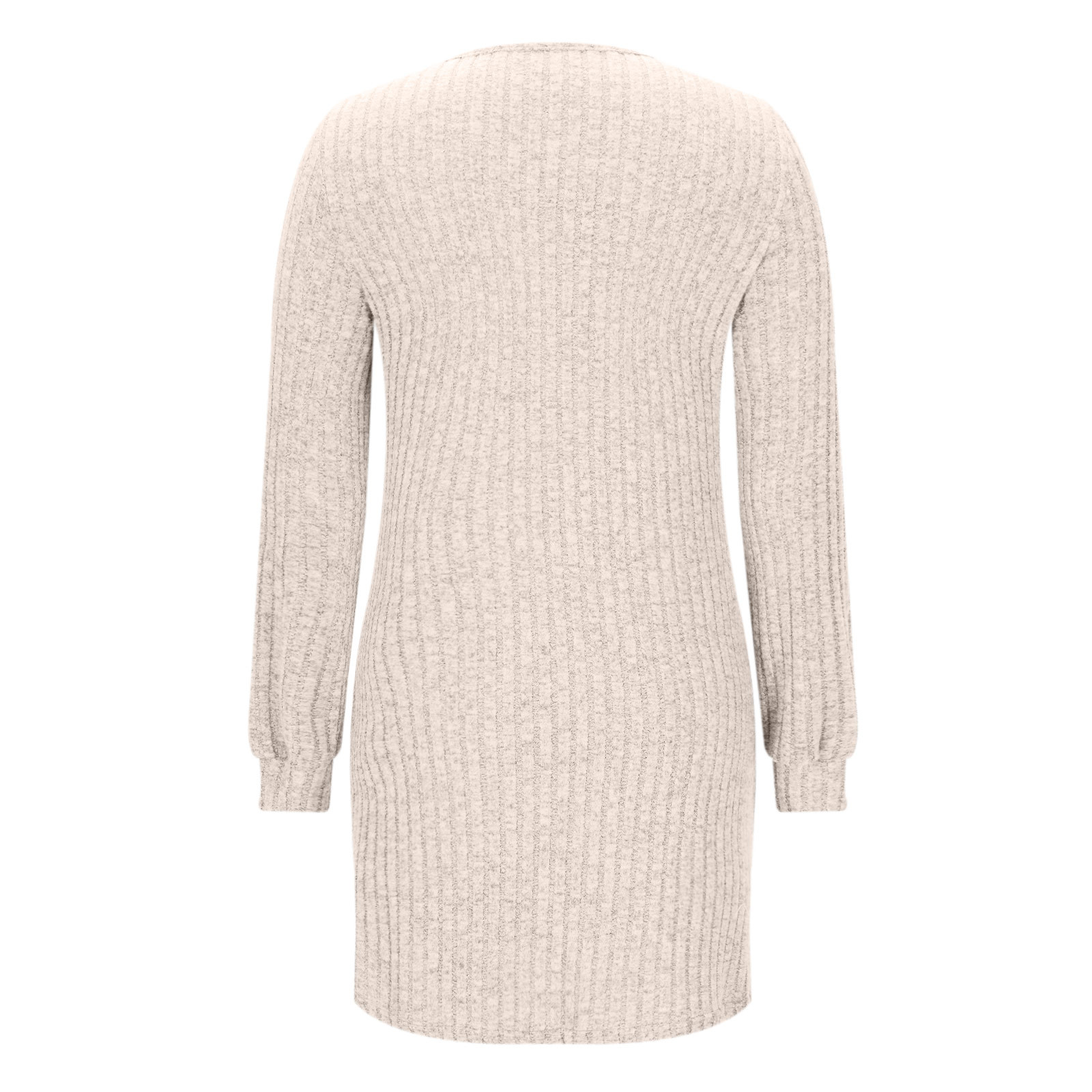 Jinhomg Lace Dresses for Women Long Sleeve Eyelet Ribbed Knit Mini Dress Loose Fit Casual Dresses Spring Clothes Outfits