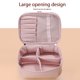 thumbnail image 2 of El maquillaje de doble capa empaqueta el bolso cosmético ligero de la PU del PVC para los regalos de vacaciones de las mujeres, 2 of 9