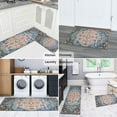 thumbnail image 6 of Bohemian Blue National Design Carpet Kitchen Rugs and Mats Sets Of 2,Kitchen Decoration Rugs,Rubber Backing Non-Slip Floor Mat for Sink Washable Waterproof Laundry Room Runner Rugs, 6 of 7