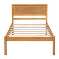 thumbnail image 5 of Tcbosik Twin Size Wood Platform Bed, Natural Oak, 5 of 8