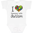 thumbnail image 3 of Inktastic I Heart Someone with Autism Boys or Girls Baby Bodysuit, 3 of 5