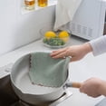 thumbnail image 3 of Microfiber Kitchen Scouring Pads Reusable Absorbent Multipurpose Cleaning Cloths 20 Pack, 3 of 9