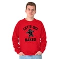 thumbnail image 5 of Funny Christmas Get Baked Gingerbread Unisex Plus Size Sweatshirt Brisco Brands 5X, 5 of 6