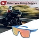 thumbnail image 2 of 1 juego de gafas de motocicleta anti-reflejo Tri-Acetato de Celulosa TR90 UV400 gafas de ciclismo lente roja marco azul rojo negro, 2 of 6