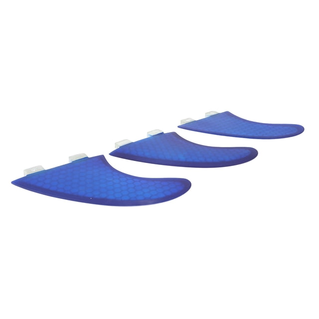 Surfing Fin Set, Easy Installation Surfboard Thruster Fins Accurate Matching 3PCS for FCS1 Surfboards Dark Blue,Green