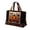 A004- Style D, variant on Halloween Tote Bag with Quilted ing,Spooky Gothic Fabric Carryall for Autumn Fall Shopping,Vintage Padded Purse for Her,1 Piece