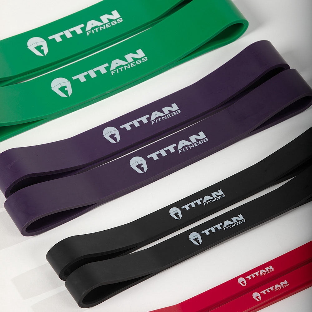 Titan Fitness Replacement Resistance Bands for Vice Grip Trainer, 12" Mini Bands Multi-Pack with Variable Resistance, Color-Coded Latex Fit Loop Bands, for Strength, Grip, & Resistance Training