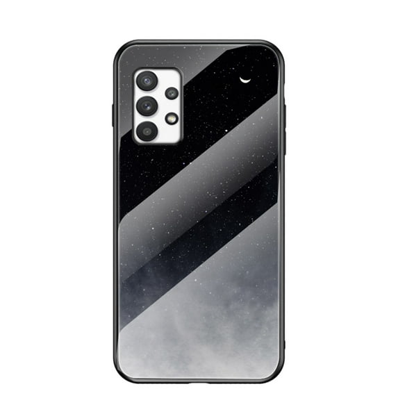 SaniMore for Samsung Galaxy A53 5G 6.5 2022 Case, Toughened Glass & TPU Bumpers Anti-Fall Strong Lightweight Starry Sky Glass Full Body Protective Cover for Samsung A53 5G, Star