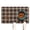 White-835, variant on Dog Food Mat with Buffalo Plaid Print, Absorbent Waterproof Pet Feeding Mats, Non-Slip, Quick Dry, Easy Clean Mat Featuring Rustic Farmhouse and Moroccan Geometric Patterns