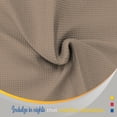 thumbnail image 6 of Color Sense 100% Cotton Waffle Weave Throw Blanket- Lightweight, Soft and Warm for Couch, Sofa and Bed- Full/Queen (90"X90") Beige, 6 of 7