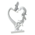 thumbnail image 2 of Colección de figuras de pareja besándose, adorno decorativo de escritorio de estilo nórdico para Blanco, 2 of 7