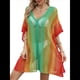 thumbnail image 1 of Vestido Corto de Crochet para Mujer, Elegante Vestido y de Verano, Informal y Calado. Verde Talla Única, 1 of 10