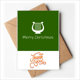 thumbnail image 1 of Feliz Navidad organo Nota en blanco del sobre de la tarjeta de agradecimiento, 1 of 4
