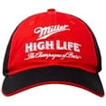 thumbnail image 2 of Miller High Life Beer Black And Red Adjustable Hat, 2 of 5