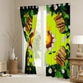 thumbnail image 3 of Manfei Jungle Adventure Child Blackout Curtains Set of 2 (52x84 Each), Happy Camping Window Curtains, Rustic Farmhouse Curtains and Drapes, Window Curtains Room Decor, 3 of 6