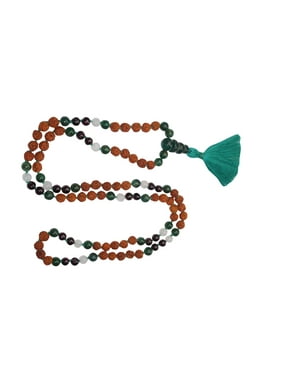 Mogul Chakra Healing Stone Japa Mala Meditation Prayer Beads Gemstone Chakra Balancing Malabeads Necklace