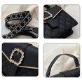 thumbnail image 3 of Bolso de hombro para mujer Bolso bandolera de cuero con correa de cadena Liquidación JFHHH pequeña, 3 of 5