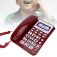thumbnail image 2 of Telephones Caller, Telephone Ingenious Detail Dual Interface ABS Comfortable Texture Buttons Mute Mode Ear Resistant  For Office Red,Black,White, 2 of 8