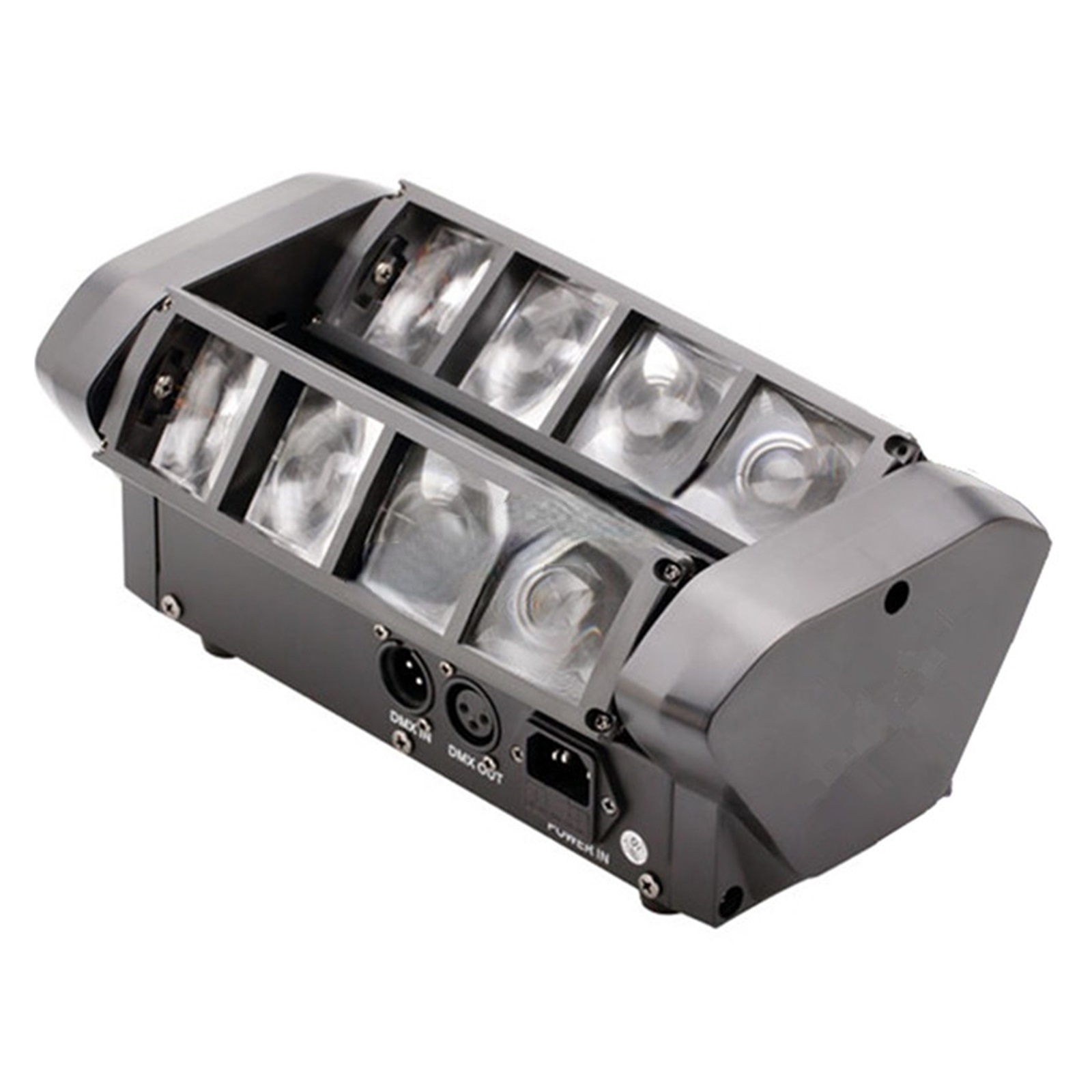 Mini LED 8x10W RGBW Moving Head Light LED Spider Beam Stage Lighting 512 Spider Light Good For DJ Nightclub Party ,Easy to Install
