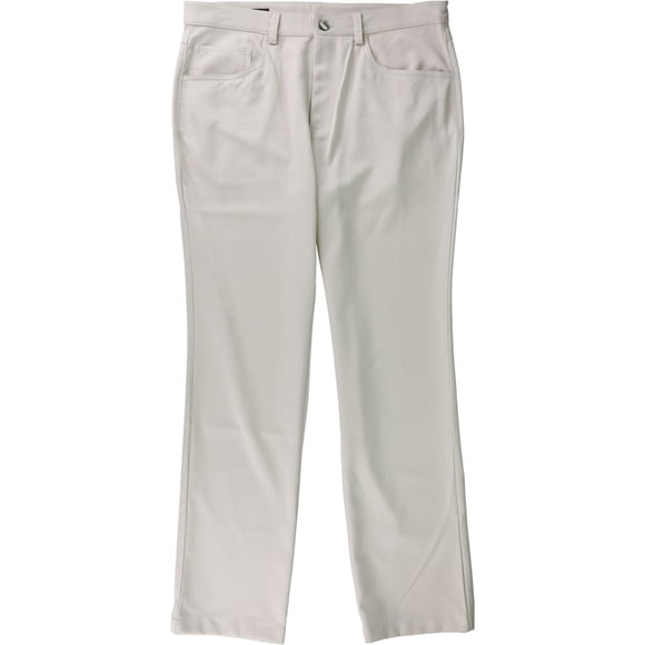 INC Pantalones casuales brillantes para hombre, beige, 30W x 30L