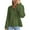 Army Green, variant on IROINNID Womens Sweater V-Neck Pullover Sweater Solid Color Comfy Short Length Long Sleeve Button Knit Sweater Coat