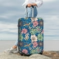 thumbnail image 3 of Lsque Colorful Flowers Printed Luggage Cover, Travel Luggage Protector,Scratch and Dirt Resistant, Fits 18-32 Inch Luggage - Medium, 3 of 9