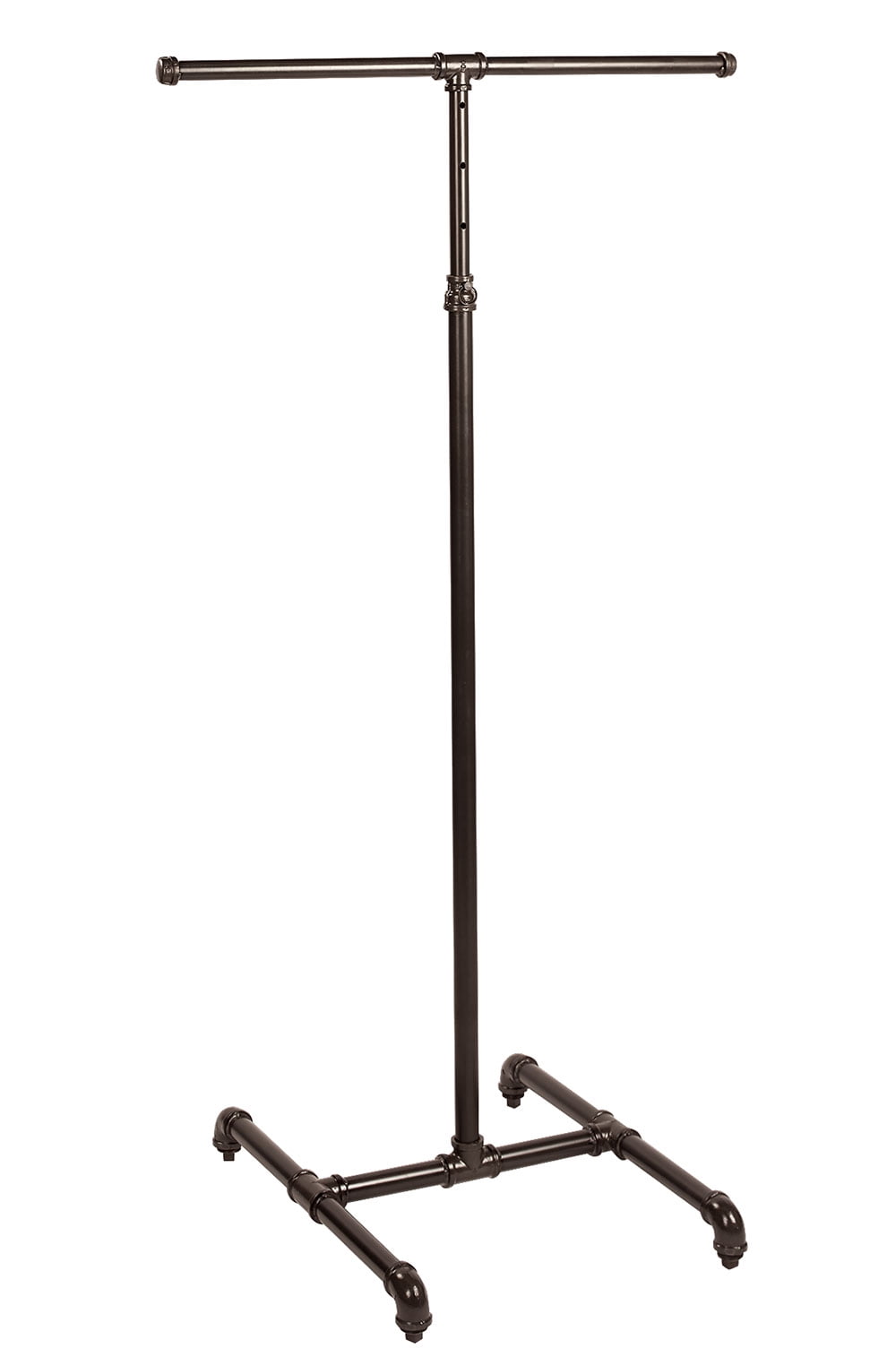 48-72 H x 18½ x 24½W SSWBasics Boutique Pipe 2-Way Clothing Rack with Straight Arms