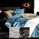 thumbnail image 4 of Toystoory Funda de edredón de 200x230cm, Color sólido, con cremallera para el hogar, saco de dormir, decoración cómoda, ropa de cama, Juegos de cama Azul oscuro, 4 of 6