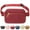 Burgandy, variant on French KOKO Adjustable Fanny Pack, Unisex, Nylon, Brown, 5-Piece