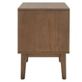 thumbnail image 3 of SAFAVIEH Donald Mid-Century 2 Drawer Nightstand, Wheat/Bronze, 3 of 14