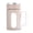 Pink, variant on Double Layer Office Cup, Plastic and Glass Insulated Cup with Lid and Handle, Thermal Protection for Hot Tea or Cold Drinks, Transparent Window for Drink Visibility, Food-Safe Material for Daily Use