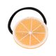 thumbnail image 1 of Paquete de 1 pinzas para el pelo naranjas, discos naranjas, gomas elásticas para el pelo, scrunchies para niñas y mujeres, accesorios para el pelo con frutas bonitas para fiestas de carnaval, 1 of 3