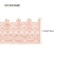 thumbnail image 2 of Uxcell Cotton Lace Trim Vintage Crochet 3 inch x 4.8 yard Orange Stretch Lace Edge Ribbon, 2 of 5
