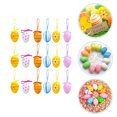 thumbnail image 3 of 24Pcs Decorative Easter Eggs Wear-resistant Egg Ornaments Adorable Easter Ornaments (Random Style) HOMEMAXS 13790885-MX, 3 of 6