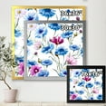 thumbnail image 4 of Designart 'Pink and Blue Wild Cornflowers' Traditional Framed Art Print, 4 of 4